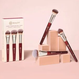 BK Beauty Core Complexion Trio Makeup Brushes Set (3PC) BNIB 🔖 114, 115, 116